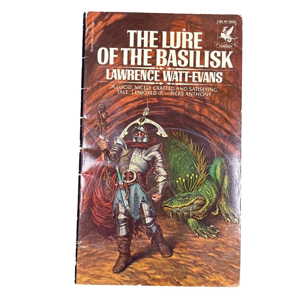 Lure of the Basilisk by Lawrence Watt-Evans Vintage Fantasy Novel 1st print Book